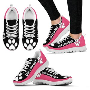 dog paw print shoes live love bark sneakers walking running lightweight casual shoes for pet lover.jpeg