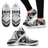 Dog Paw Print Shoes Silver Rhombus Sneakers Walking Running Lightweight Casual Shoes For Pet Lover