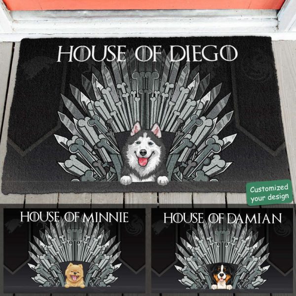 Dog Throne – Personalized Doormat, Birthday Gift For Dog Lovers