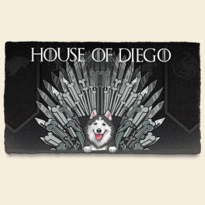 Dog Throne – Personalized Doormat, Birthday…