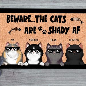 funny cat welcome mat custom cat doormat cat lover gifts cat mom gift cat dad gift welcome home cat mat funny rug housewarming gifts 3.jpeg