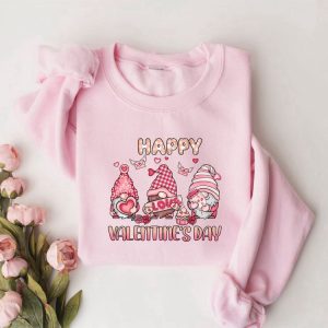 gnome sweatshirt happy valentine sweatshirt love sweater gift for valentine s day .jpeg