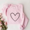 Heart Sweatshirt, Valentine Sweatshirt, Love Sweatshirt, Crewneck Sweater, Gift For Women