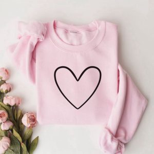 Heart Sweatshirt, Valentine Sweatshirt, Love Sweatshirt,…