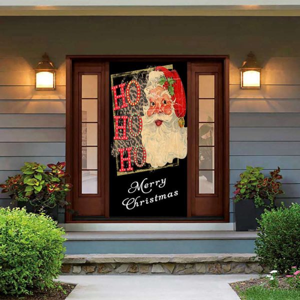 HO HO HO Door Cover – Christmas Door Covers – Christmas Gift For Family