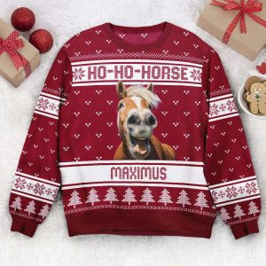 ho ho horse personalized ugly sweater for men and women 1.jpeg