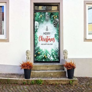 Holly Border Decor – Christmas Door…