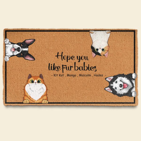 Hope You Like Dogs, Cats – Personalized Doormat, Home Decor Gift For Pet Lover