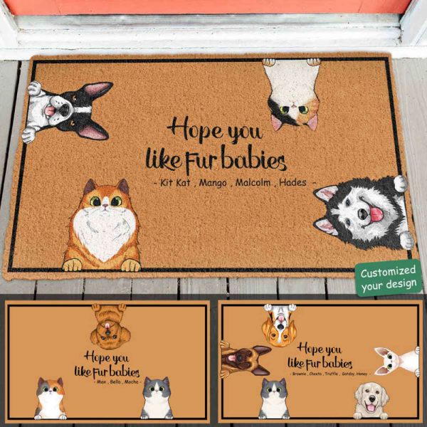 Hope You Like Dogs, Cats – Personalized Doormat, Home Decor Gift For Pet Lover