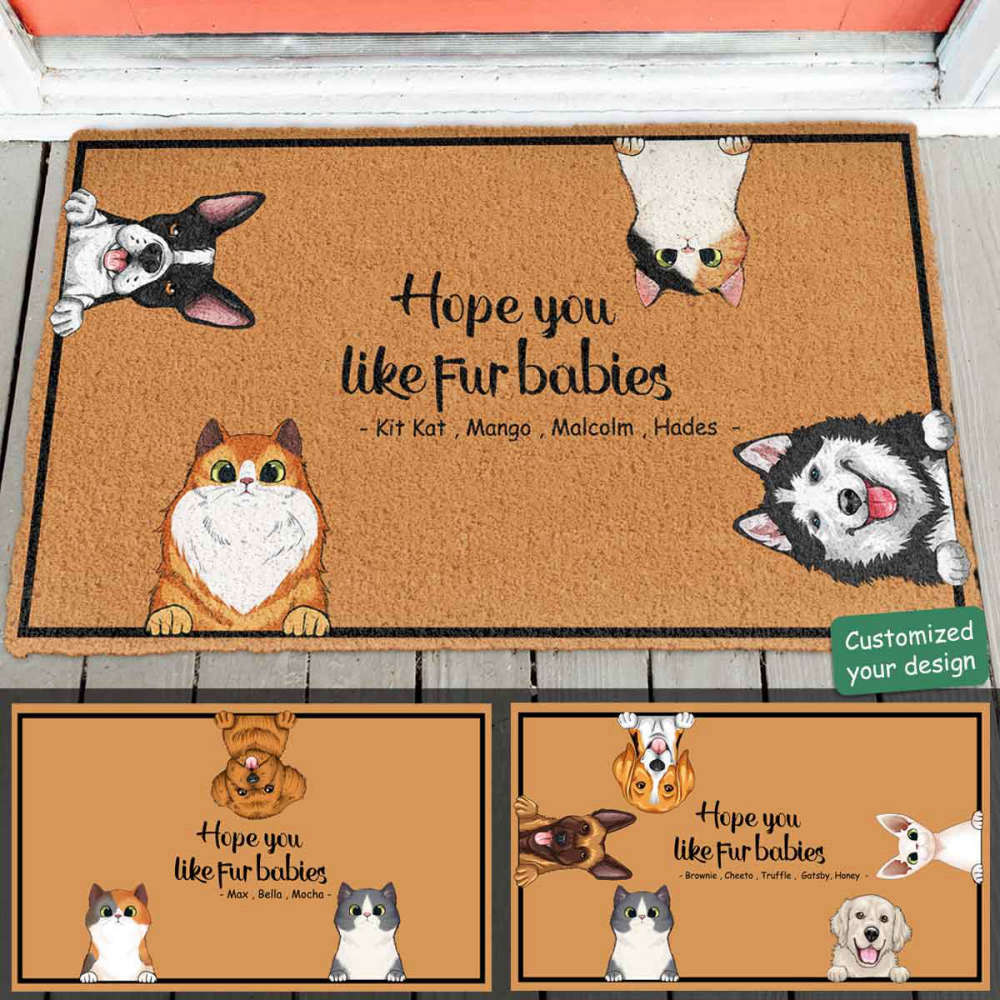 Hope You Like Dogs & Cats - Personalized Doormat