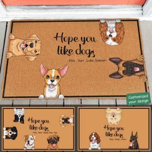 hope you like dogs personalized doormat funny home decor gift for dog mom dog dad 2.jpeg