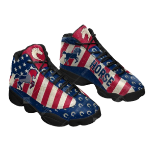 Horse USA Flag Classic Pattern Shoes…