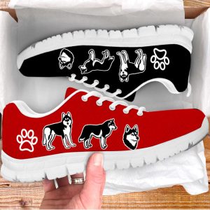 husky dog lover shoes yin yang color sneakers walking running lightweight casual shoes for pet lover 1.jpeg