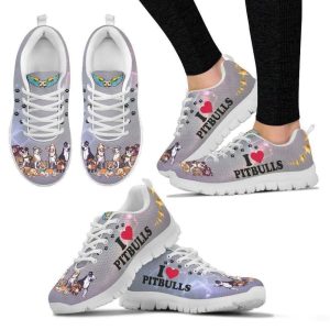 I Love My Pitbulls Women’s Sneakers…