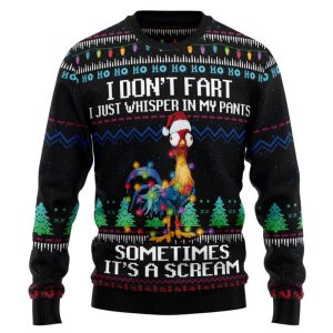 It‘s Scream Chicken Ugly Christmas Sweater,…
