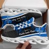 Jesus Blue Faith Over Fear Running Sneakers Max Soul Shoes  For Men And Women