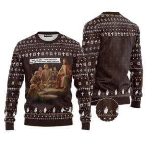 Jesus Christmas Ugly Sweater, Funny Xmas…