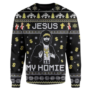 Jesus Custom Cosplay Ugly Sweater, Christmas…