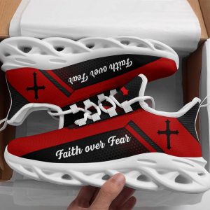 Jesus Faith Over Fear Red Running…