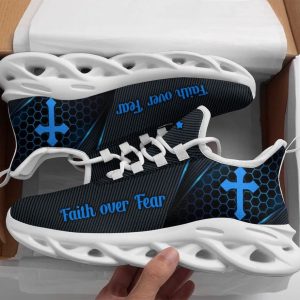 jesus faith over fear running sneakers black and blue max soul shoes christian shoes for men and women.jpeg