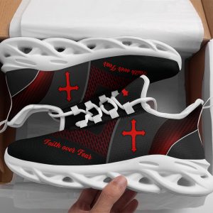 Jesus Faith Over Fear Running Sneakers…