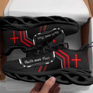 jesus faith over fear running sneakers white and black max soul shoes christian shoes for men and women 1.jpeg