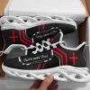 Jesus Faith Over Fear Running Sneakers White And Black Max Soul Shoes  For Men And Women