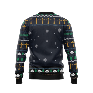 jesus nativity with ufo star christmas ugly sweater gift for men and women 2.png