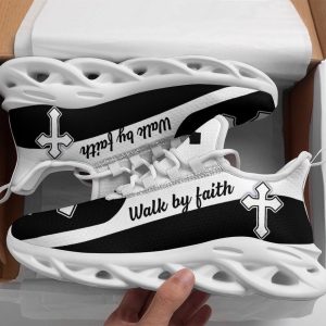 jesus walk by faith running sneakers black white 2 max soul shoes christian shoes for men and women.jpeg