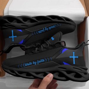 jesus walk by faith running sneakers blue black 2 max soul shoes christian shoes for men and women 1.jpeg