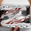 Jesus Walk By Faith Running Sneakers Red And White Max Soul Shoes  For Men And Women