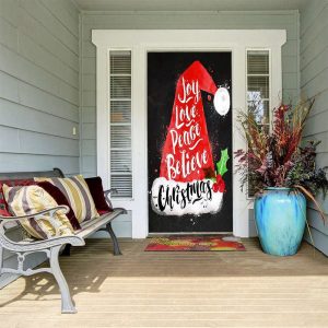 Joy, Love, Peace, Believe Door Cover…