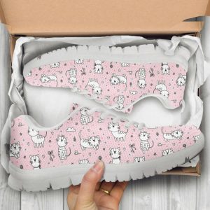 kawaii cat shoes custom name shoes cat pattern running sneakers for pet lover 1.jpeg