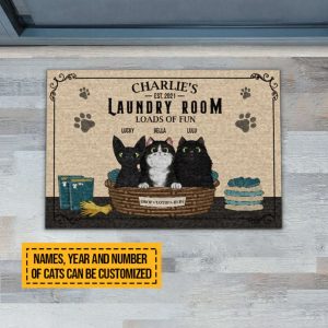Laundry Room Personalized Doormat, Laundry Room…