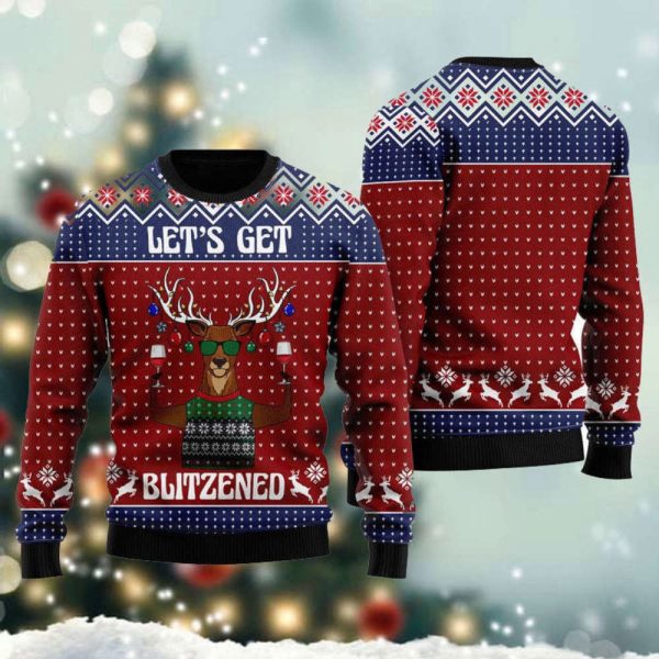 Let’s Get Slouchy Ugly Christmas Sweater, Gift for Christmas, Ugly Christmas Sweatshirt