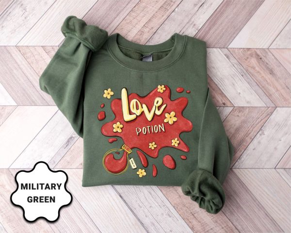 Love Potion Sweatshirt, Valentines Sweater, Valentines Day Gift, Gift For Women