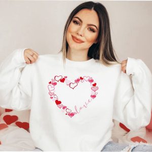 love sweatshirt cute hearts sweatshirt valentines day sweatshirt gift for women 1 1.jpeg