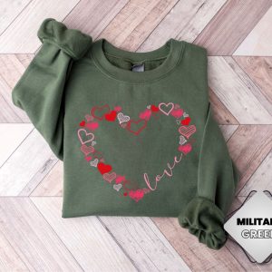 love sweatshirt cute hearts sweatshirt valentines day sweatshirt gift for women 1 4.jpeg