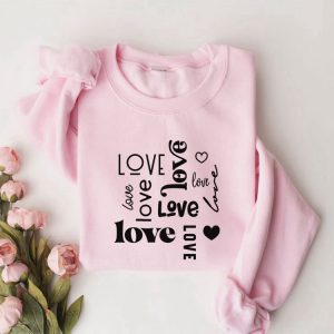 love sweatshirt valentine sweatshirt retro valentine crewneck sweater couple shirt 2023 valentine 2.jpeg