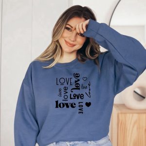 love sweatshirt valentine sweatshirt retro valentine crewneck sweater couple shirt 2023 valentine 3.jpeg