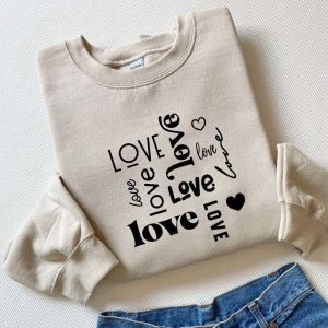 love sweatshirt valentine sweatshirt retro valentine crewneck sweater couple shirt 2023 valentine.jpeg