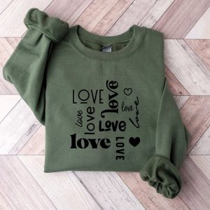 love sweatshirt valentine sweatshirt retro valentine crewneck sweater couple shirt 2023 valentine 4.jpeg