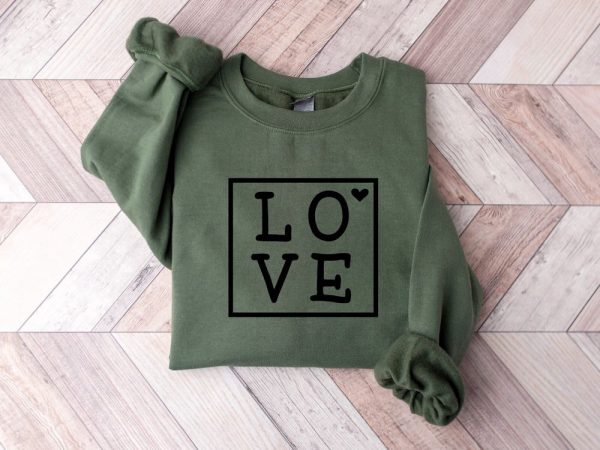 Love Sweatshirt, Valentines Day Sweater, Couple Sweatshirt, Valentines Day Gift For Women