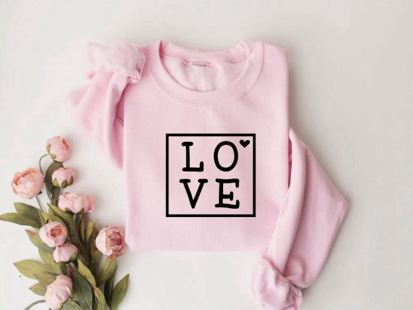 Love Sweatshirt, Valentines Day Sweater, Couple Sweatshirt, Valentines Day Gift For Women