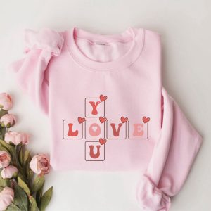 love you sweatshirt cute sweater heart shirt valentine sweatshirt gift for women 1.jpeg
