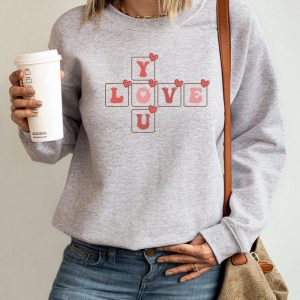 love you sweatshirt cute sweater heart shirt valentine sweatshirt gift for women 3.jpeg