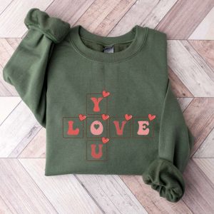 love you sweatshirt cute sweater heart shirt valentine sweatshirt gift for women 4.jpeg