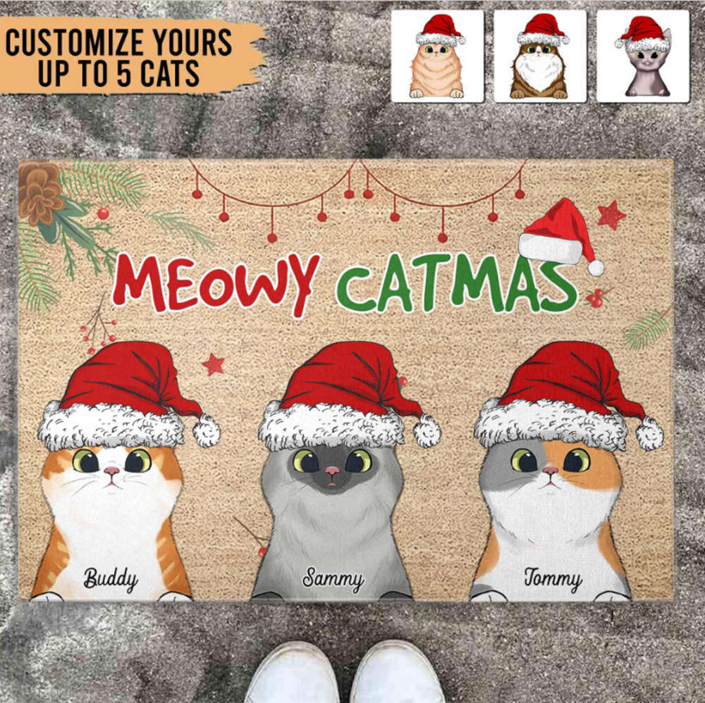 Merry Christmas Doormat Holiday Doormat Custom Doormat -  in 2023