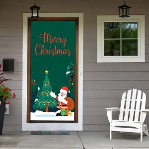 merry christmas door banner holiday door covers outdoor christmas decorations simple christmas front door decor 1.jpeg