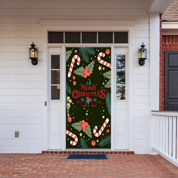 Merry Christmas Door Cover – Christmas Door Covers – Gift For Home Decoration